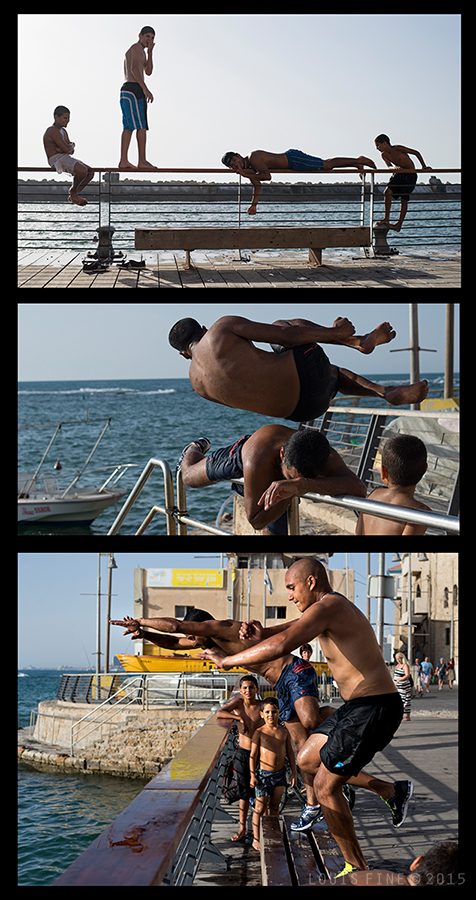 Jumpers Off the Port of Jaffa - By Louis Fine